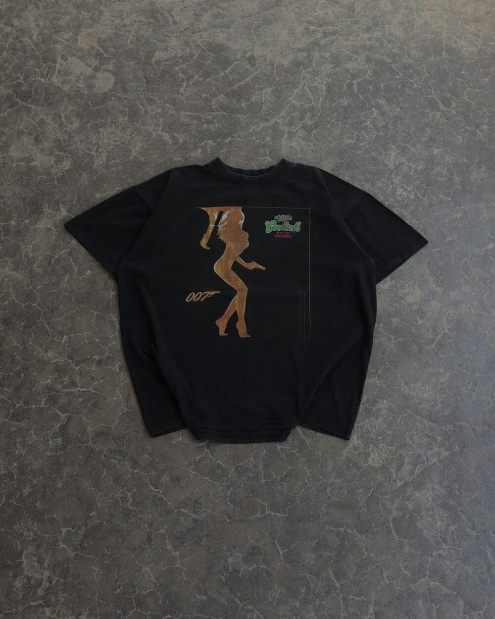Vintage 90s 007 James Bond Girl Euro Movie Faded Archive Tee